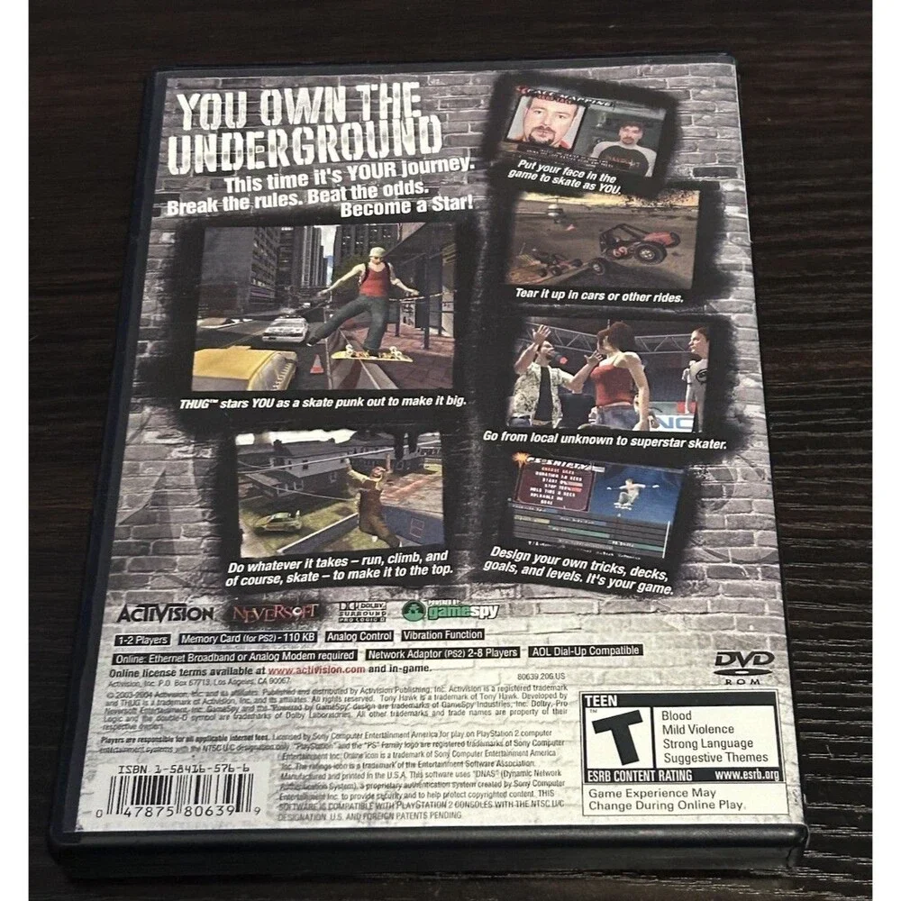 Sony tony hawks
